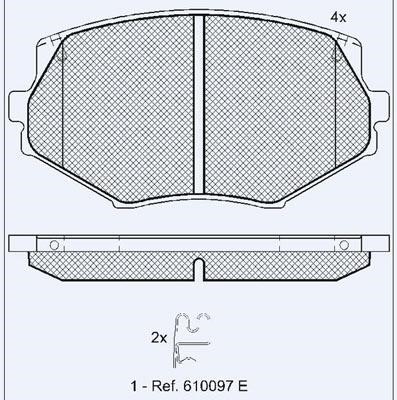 Technik'a 01792B Brake Pad Set, disc brake 01792B