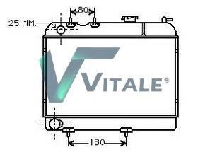 Vitale RE810839 Radiator, engine cooling RE810839