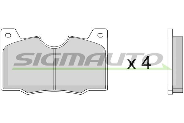 Sigmauto SPA046 Brake Pad Set, disc brake SPA046