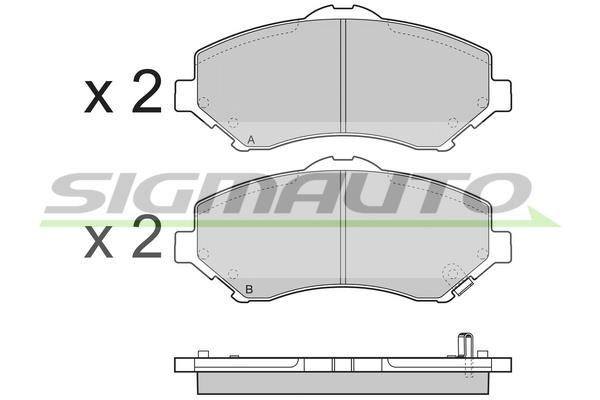 Sigmauto SPB396 Brake Pad Set, disc brake SPB396