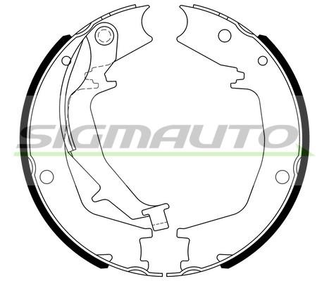 Sigmauto SFA727 Parking brake shoes SFA727