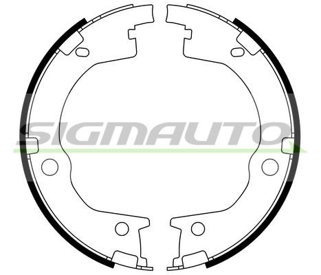 Sigmauto SFA803 Parking brake shoes SFA803