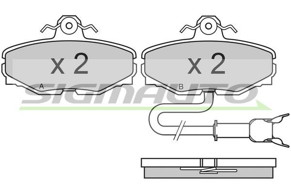 Sigmauto SPA467 Brake Pad Set, disc brake SPA467