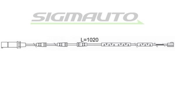 Sigmauto WI0686 Warning contact, brake pad wear WI0686