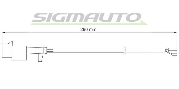 Sigmauto WI0713 Warning contact, brake pad wear WI0713