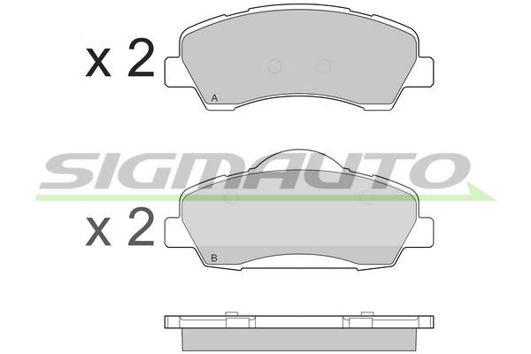 Sigmauto SPB559 Brake Pad Set, disc brake SPB559