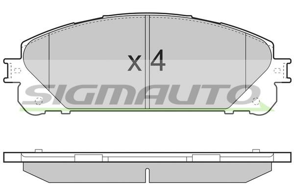 Sigmauto SPB481 Brake Pad Set, disc brake SPB481