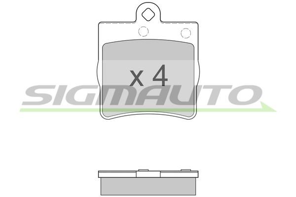 Sigmauto SPA861 Brake Pad Set, disc brake SPA861