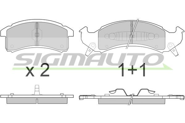 Sigmauto SPA799 Brake Pad Set, disc brake SPA799