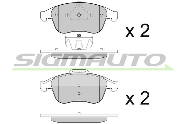 Sigmauto SPB430 Brake Pad Set, disc brake SPB430