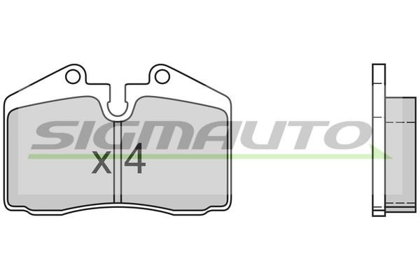 Sigmauto SPA399 Brake Pad Set, disc brake SPA399