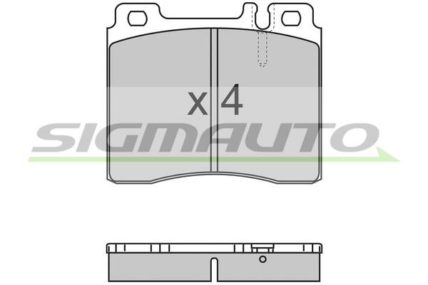 Sigmauto SPA657 Brake Pad Set, disc brake SPA657