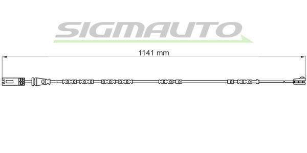 Sigmauto WI0678 Warning contact, brake pad wear WI0678