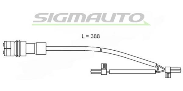 Sigmauto WI0658 Warning contact, brake pad wear WI0658