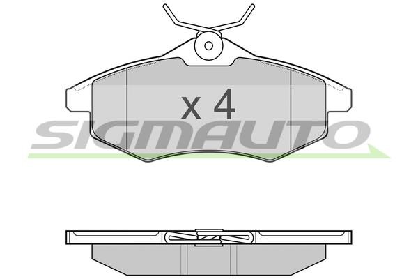 Sigmauto SPB008 Brake Pad Set, disc brake SPB008