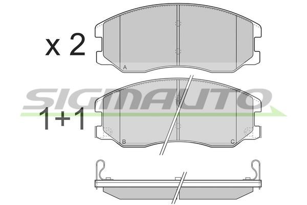 Sigmauto SPB303 Brake Pad Set, disc brake SPB303