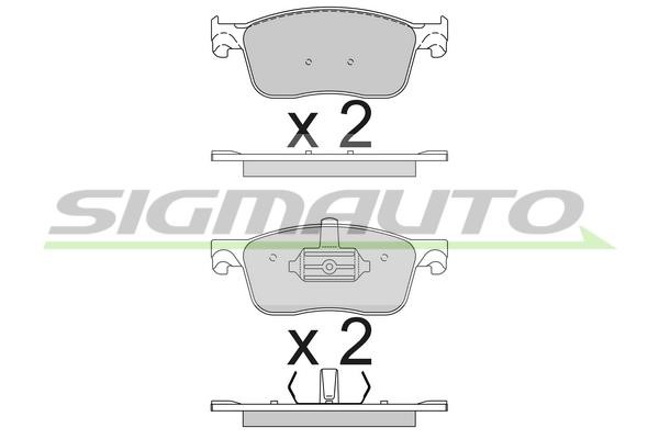 Sigmauto SPB789 Brake Pad Set, disc brake SPB789