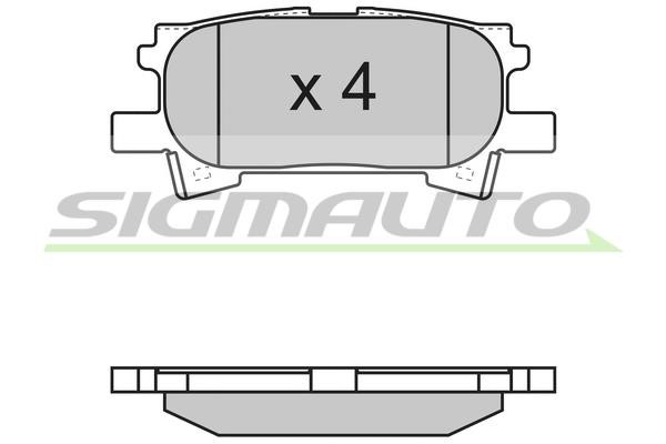 Sigmauto SPB169 Brake Pad Set, disc brake SPB169