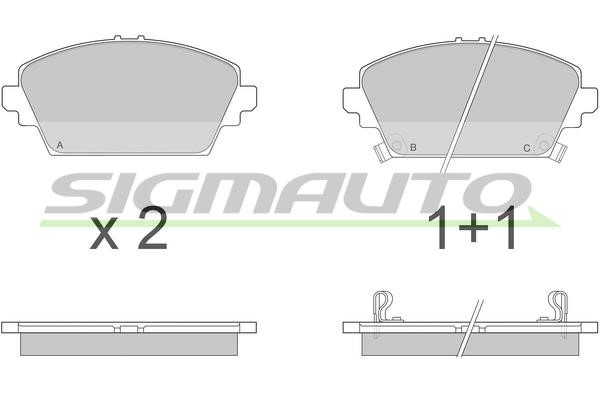 Sigmauto SPA870 Brake Pad Set, disc brake SPA870