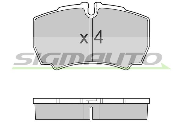 Sigmauto SPB025 Brake Pad Set, disc brake SPB025