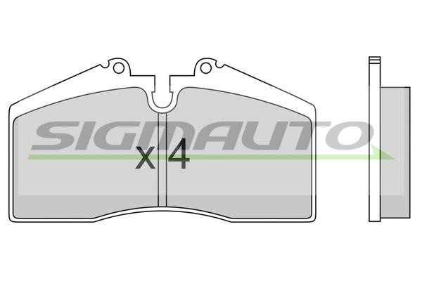 Sigmauto SPA449 Brake Pad Set, disc brake SPA449