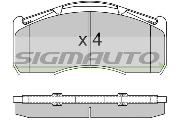 Sigmauto SPT332 Brake Pad Set, disc brake SPT332