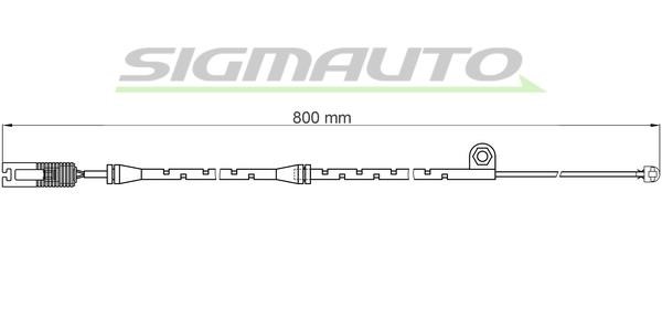 Sigmauto WI0584 Warning contact, brake pad wear WI0584
