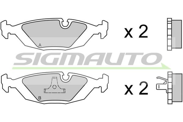Sigmauto SPA236 Brake Pad Set, disc brake SPA236
