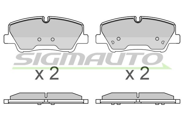 Sigmauto SPB743 Brake Pad Set, disc brake SPB743