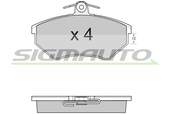 Sigmauto SPA532 Brake Pad Set, disc brake SPA532