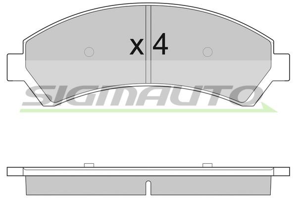 Sigmauto SPA920 Brake Pad Set, disc brake SPA920