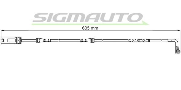 Sigmauto WI0612 Warning contact, brake pad wear WI0612