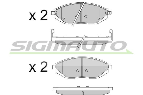 Sigmauto SPB513 Brake Pad Set, disc brake SPB513