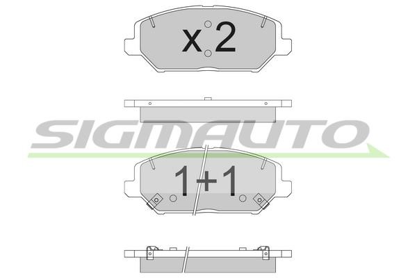 Sigmauto SPB786 Brake Pad Set, disc brake SPB786