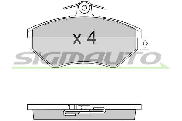 Sigmauto SPA531 Brake Pad Set, disc brake SPA531