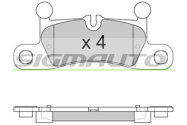 Sigmauto SPB585 Brake Pad Set, disc brake SPB585