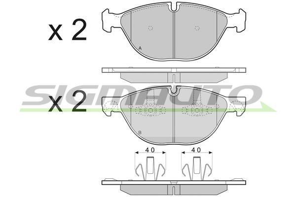 Sigmauto SPB409 Brake Pad Set, disc brake SPB409