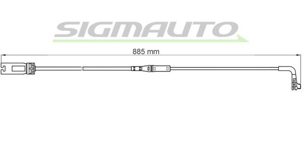 Sigmauto WI0603 Warning contact, brake pad wear WI0603