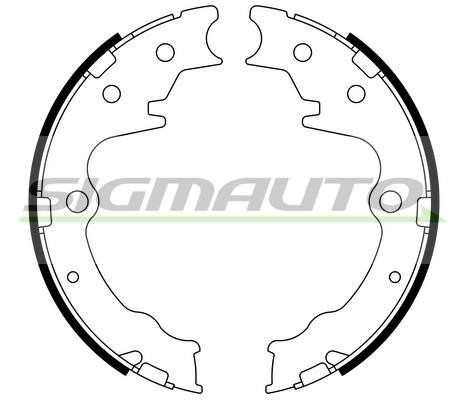 Sigmauto SFA802 Parking brake shoes SFA802