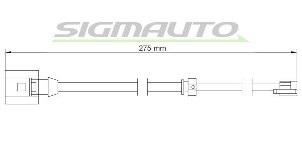 Sigmauto WI0766 Warning contact, brake pad wear WI0766