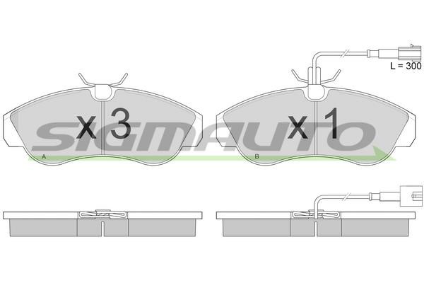 Sigmauto SPA889 Brake Pad Set, disc brake SPA889