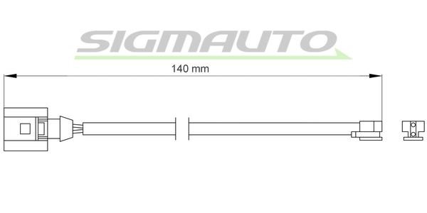Sigmauto WI0703 Warning contact, brake pad wear WI0703
