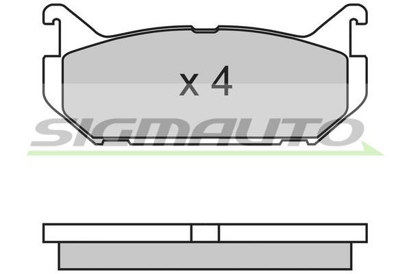 Sigmauto SPA632 Brake Pad Set, disc brake SPA632