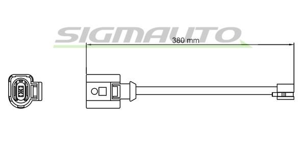 Sigmauto WI0810 Warning contact, brake pad wear WI0810