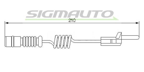 Sigmauto WI0565 Warning contact, brake pad wear WI0565