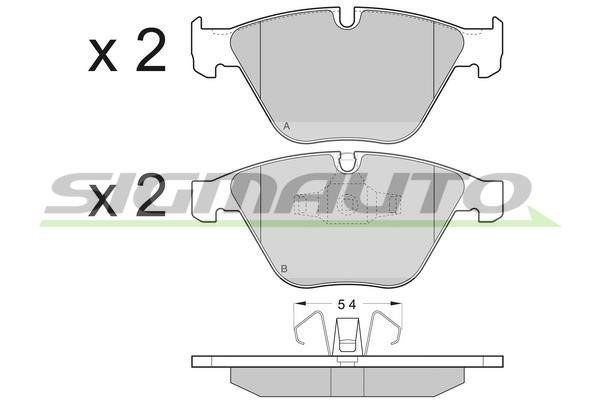 Sigmauto SPB403 Brake Pad Set, disc brake SPB403