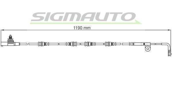 Sigmauto WI0630 Warning contact, brake pad wear WI0630