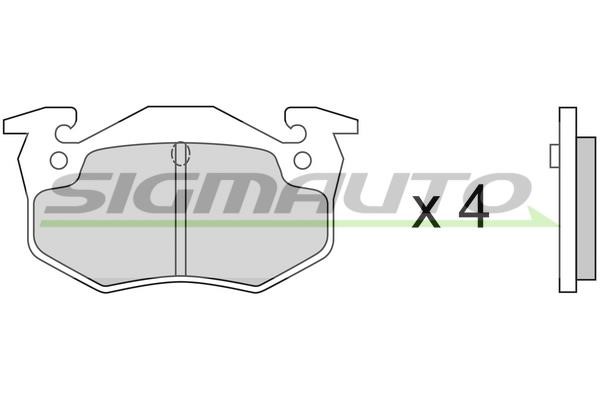 Sigmauto SPA217 Brake Pad Set, disc brake SPA217