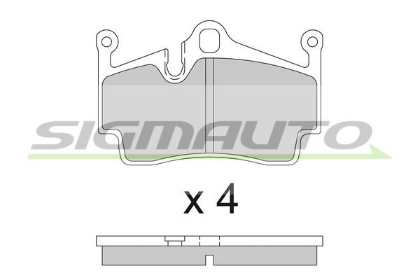 Sigmauto SPB857 Brake Pad Set, disc brake SPB857