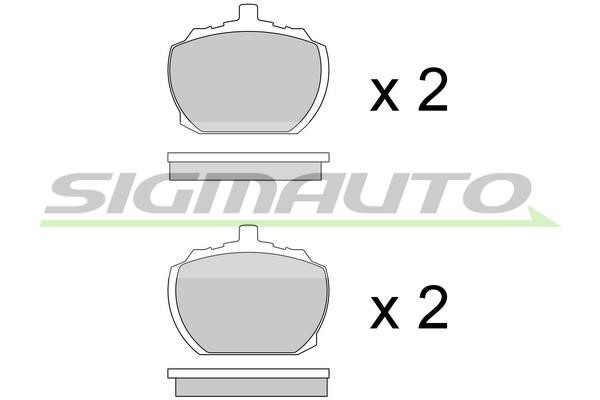 Sigmauto SPA102 Brake Pad Set, disc brake SPA102